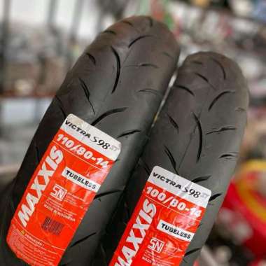 BAN MOTOR MAXXIS VICTRA S98ST 80/90 90/90 100/80 110/80 120/70 140/70 RING 14 TUBELESS 110/80-14