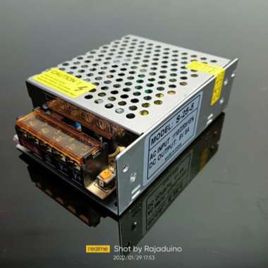 Power Supply 5V 5A Switching Psu Smps Adaptor Jaring Multicolor