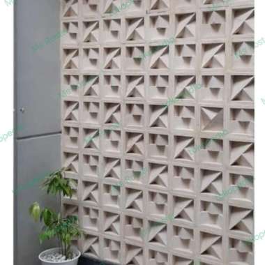 Roster Beton Minimalis/Lubang Angin/Varian Motif Warna Hiasan Dinding