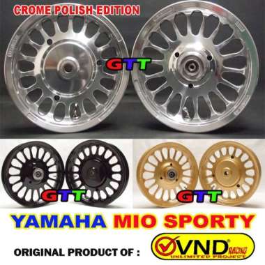 Velg Racing Vnd Roullete Ring 12 Mio Sporty/ Smile/ Soul Lama Hitam Multicolor