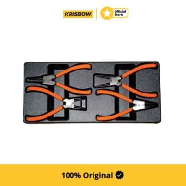 Krisbow Set Tang Plier Snap Ring 7 Inchi 4 Pcs