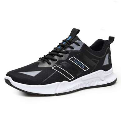 Techdoo Sepatu Pria Olahraga Sepatu Sneakers Sepatu Casual MR219 44 Hitam