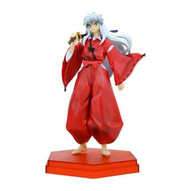 Inuyasha Seshomaru Kikyo Kagome Inuyasha 18cm Action Figure PVC Inuyasha White