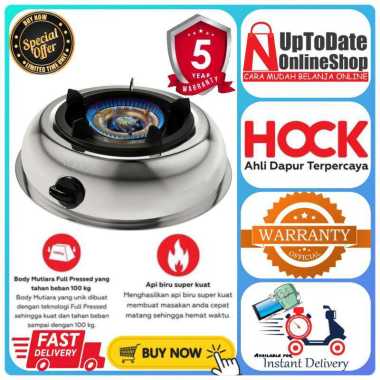 HOCK KOMPOR GAS MUTIARA GOLD 120MG 120 MG 1 TUNGKU KOMPOR HOCK FULL STAINLESS STEEL BODY HOCK