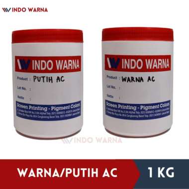 Cat Sablon / Pasta Sablon Warna/Putih Ac - 1Kg Multicolor