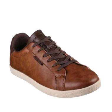 Sepatu Sneakers Pria Skechers Placer Brown Original 44