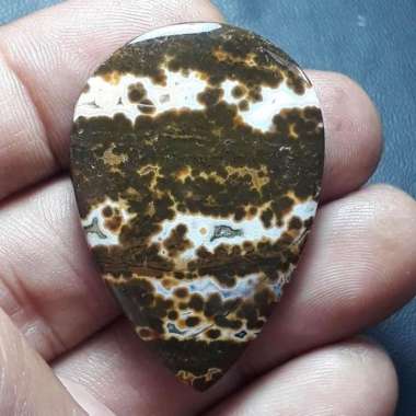 Akik Natural Batu Jasper Garut Klawing Motif Gambar Telur Kodok Antik4
