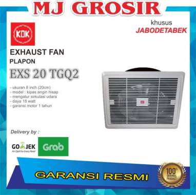 KIPAS ANGIN EXHAUST FAN KDK EXS 20 TGQ2 8 INCH HISAP PLAPON