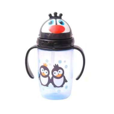 Dodo Botol Minum Sedotan Anak Animal Karakter 350ml Pinguin