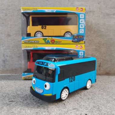 Mainan Bus Tayo Sound & Light - Mobil Bis Hey Tayo Baterai Anak Multicolor