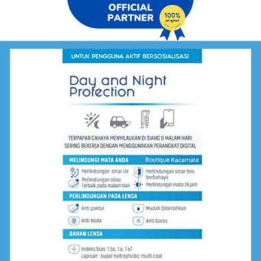 Lensa Kacamata Asp Essilor Elements Day and Night 1.60