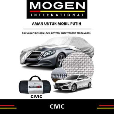 Cover Mobil / Sarung Mobil CIVIC Merk FUSION R / Cover Mobil Putih Fusion R