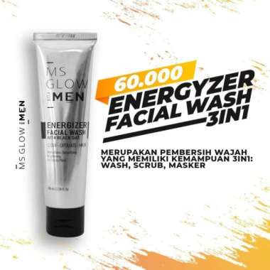 Ms Glow Men Energizer Facial Wash / Face Wash Msglow Men