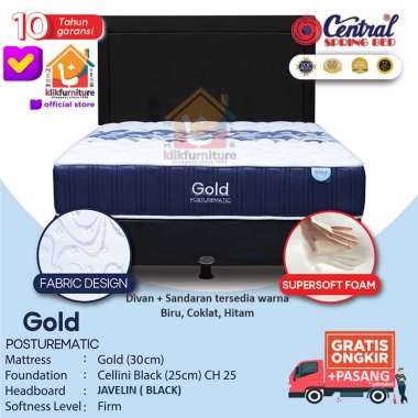 (1 Set) GOLD Posturematic Sandaran Javelin Central Springbed Set 180x200cm