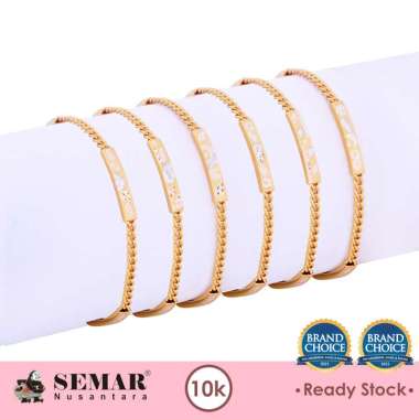 Gelang Emas Rantai Hollow Balok Gold 10K Semar Nusantara 3