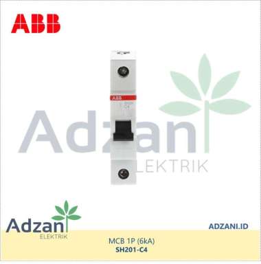 MCB 1P 4A 6kA SH201-C4 2CDS211001R0044 ABB SH 201