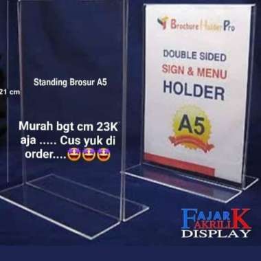 TERMURAH / DISPLAY MENU J1 A5 / TENTCARD / TEMPAT MENU AKRILIK