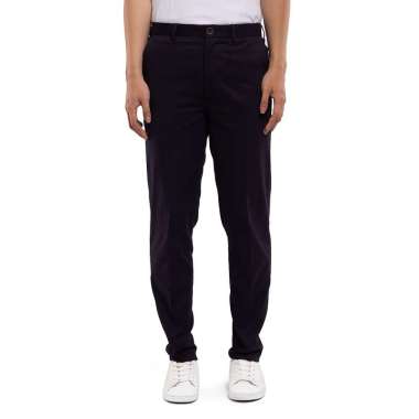 KASUAL Celana Chino Ankle Pants Slim Fit Navy Blue XXL
