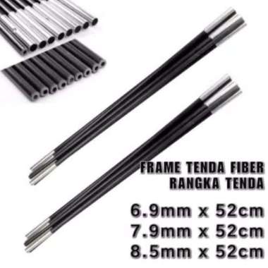 Tenda Frame Fiber 6.9mmx52cm Frame Batang Rangka Tenda 7.9mmx52cm 7.9mm