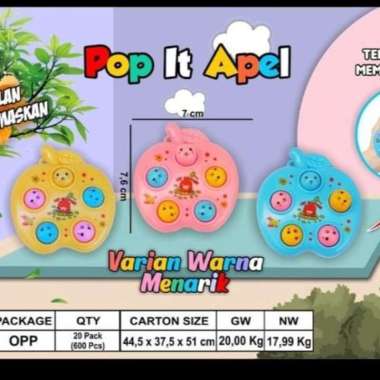 Mainan Popit Apel Pop It Mini Murah - Pop It karakter