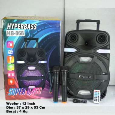 speaker aktif hyperbass 12 inch /speaker portable 12 inch Multivariasi Multicolour