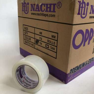 lakban bening NACHI 48mm [1 dus = 72 pcs]