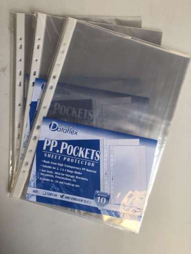 sheet protector PP pocket F4 (10 lembar)