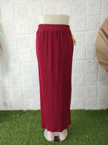 Rok Plisket Lidi Premium Rok Span Lidi Plisket Panjang Polos Marun
