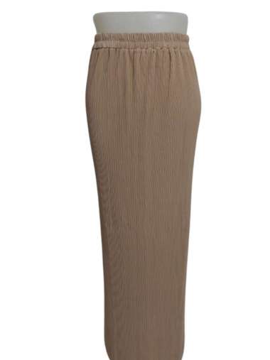 Rok Plisket Lidi Premium Rok Span Lidi Plisket Panjang Polos Ivory