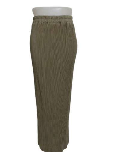 Rok Plisket Lidi Premium Rok Span Lidi Plisket Panjang Polos Matcha