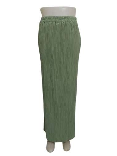 Rok Plisket Lidi Premium Rok Span Lidi Plisket Panjang Polos Mint Sage