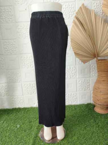 Rok Plisket Lidi Premium Rok Span Lidi Plisket Panjang Polos Hitam