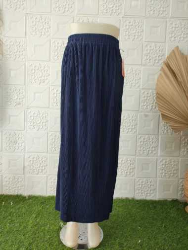 Rok Plisket Lidi Premium Rok Span Lidi Plisket Panjang Polos Navy