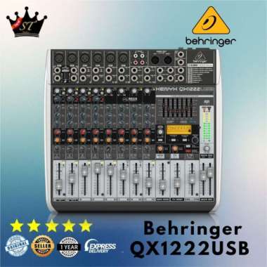 Promo Terbatas !!!!! Mixer Behringer Xenyx Qx1222Usb 6 Channel Mono 2 Stereo Dgn Equalizer Multicolor