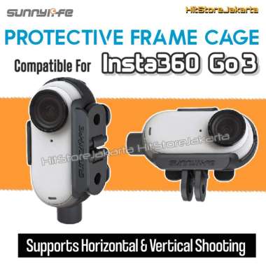 Sunnylife Protective Frame Cage For Insta360 Go 3S Frame Mount Vertical Insta360 Go 3
