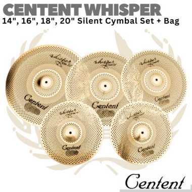 CENTENT WHISPER GOLD Silent Cymbal Practice Set 14161820 | Simbal Drum