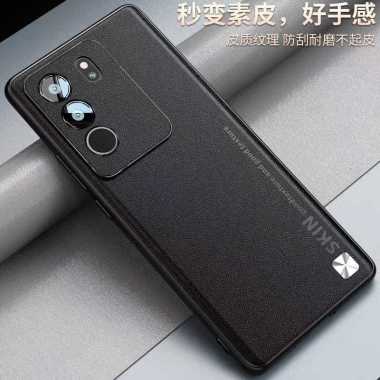 CASING VIVO V29 CASE VIVO V29 5G SOFT LEATHER PREMIUM V29 5G Hitam