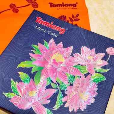 Tamiang Moon Cake Kacang Hijau Tausa Putih Telur Vegetarian Kue Bulan TELOR