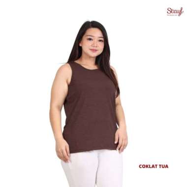 STAYL Singlet BigSize 20 Warna | Kaos Singlet Dewasa | Tank Top Jumbo | Tengtop Wanita Jumbo | Tank