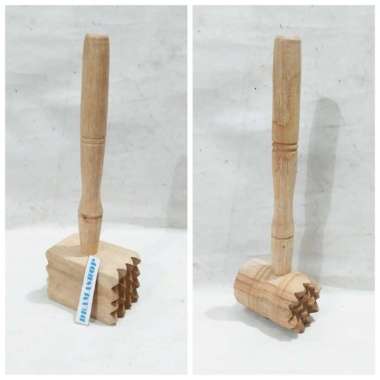 Palu dapur pelunak Daging Praktis bahan kayu bentuk kotak