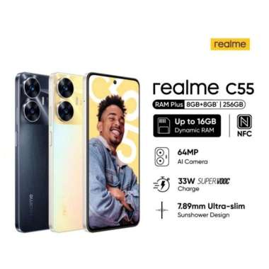 Realme C55 Ram 8 Rom 256GB Hitam
