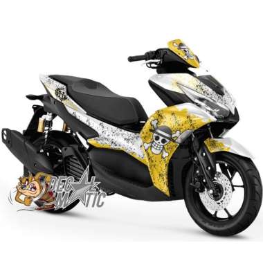 Decal Sticker Variasi Fullbody Old - New Aerox 155 One Piece NEW AEROX Putih