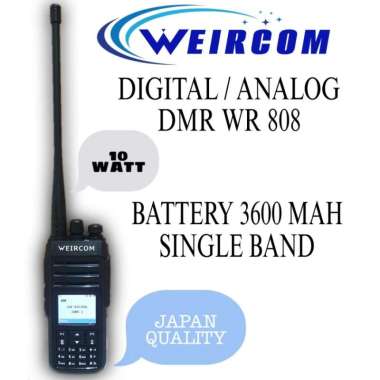 HT Weircom WR 808 DMR Digital Analog Single Band VHF IP67 10Watt