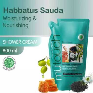 Mutouch Goat Milk Shower Cream Habbatus Sauda / Sabun Mandi Cair Reffil / Mutouch Sabun Mandi Cair