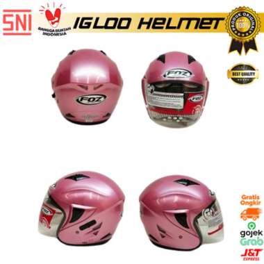 Helm Half Face FOZ Voltus Pink