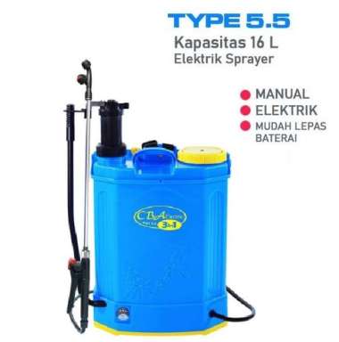 TERMURAH Sprayer Electric CBA tipe 5.5 elektrik + manual 16 Liter 3in1 Multicolor