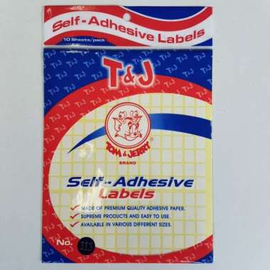 Label harga Stiker nama Tom and Jerry Labels T&J No 112