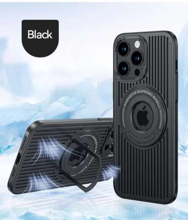 CASING IPHONE 12 PRO MAX CASE IPHONE 12 PRO MAX ANTI HEAT MAGSAFE IP 12 PRO MAX BLACK