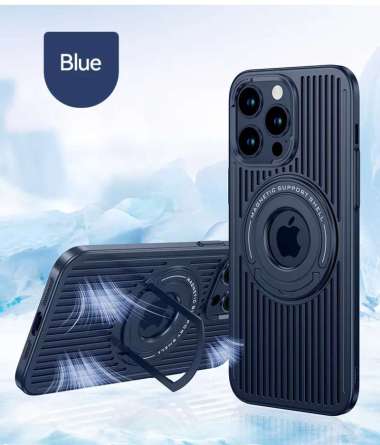 CASING IPHONE 12 PRO MAX CASE IPHONE 12 PRO MAX ANTI HEAT MAGSAFE IP 12 PRO MAX BLUE