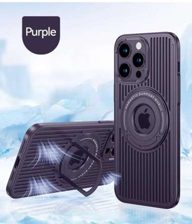 CASING IPHONE 12 PRO MAX CASE IPHONE 12 PRO MAX ANTI HEAT MAGSAFE IP 12 PRO MAX PURPLE